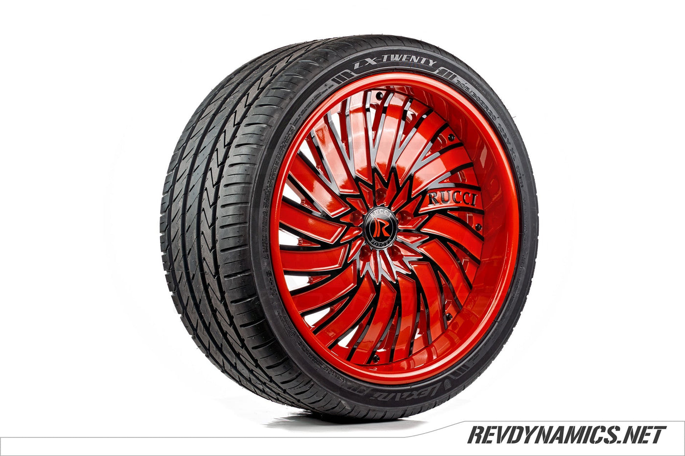 Rucci Squad 20" Rim Powdercoated Red Pearl and Black Polaris Slingshot colors 