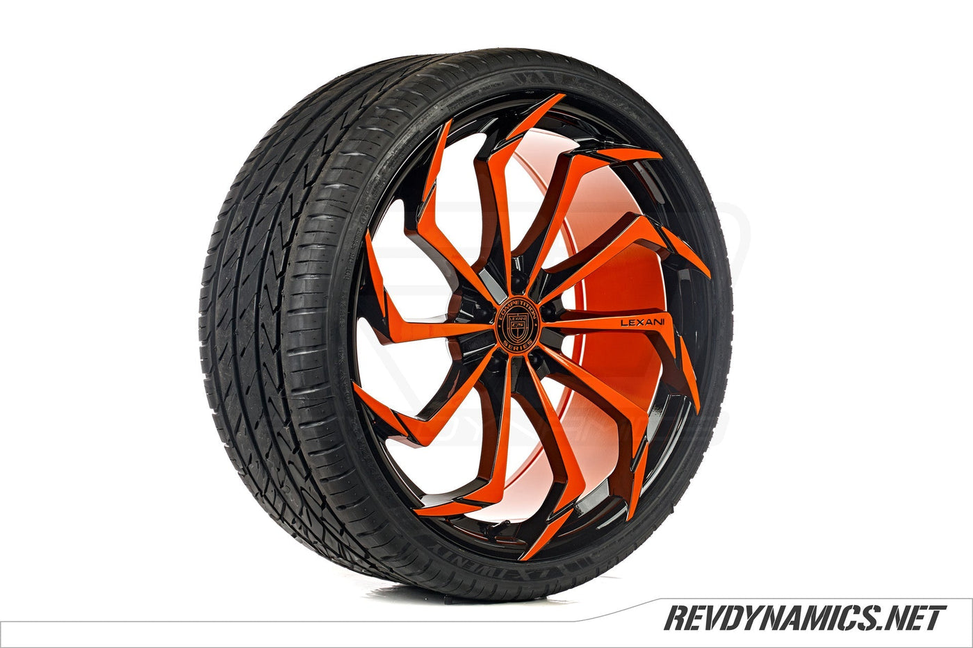 Lexani Static Custom Finished | Volt Orange and Black