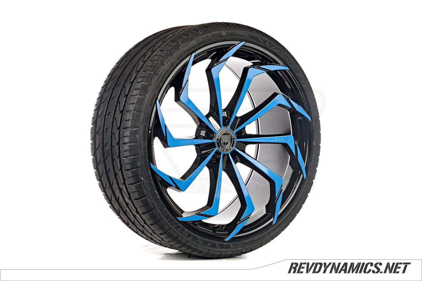 Lexani Static Custom Finished | Miami Blue and Black