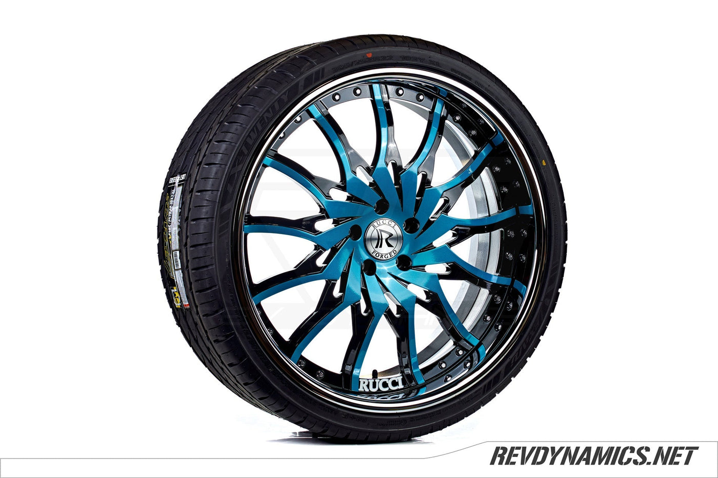 Rucci Dusse Custom Finished | Pacific Teal, Black, and White