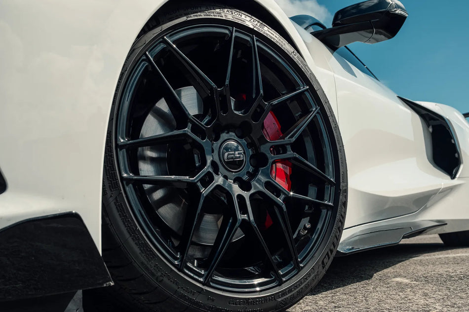 E5 Speedway C8 Corvette 19" Front 20" Rear Wheel and Tire Package