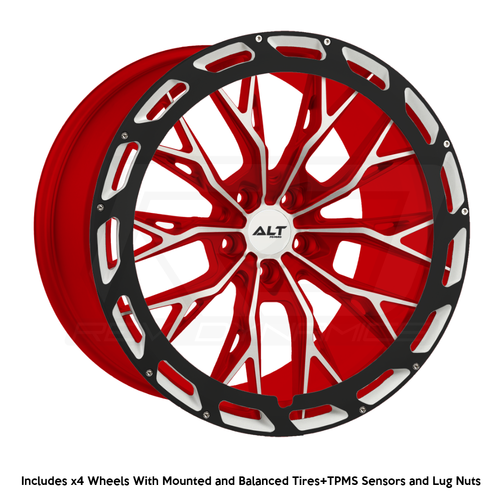 LT Forged ALT10R C8 Corvette 20x9" Front 21x12" Rear Wheel and Tire Package