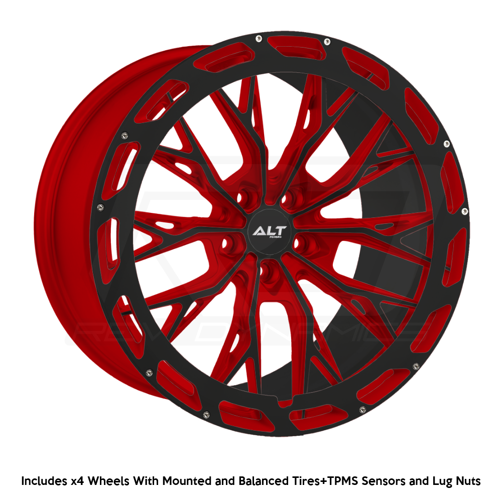 LT Forged ALT10R C8 Corvette 20x9" Front 21x12" Rear Wheel and Tire Package