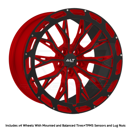 LT Forged ALT10R C8 Corvette 20x9" Front 21x12" Rear Wheel and Tire Package