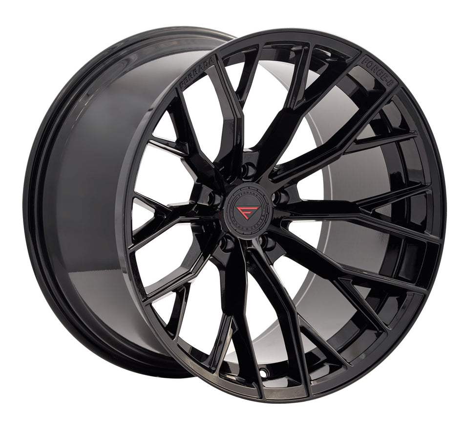 Ferrada FR9 Tesla Model 3 20" Front and Rear Wheel and Tire Package - Obsidian Black