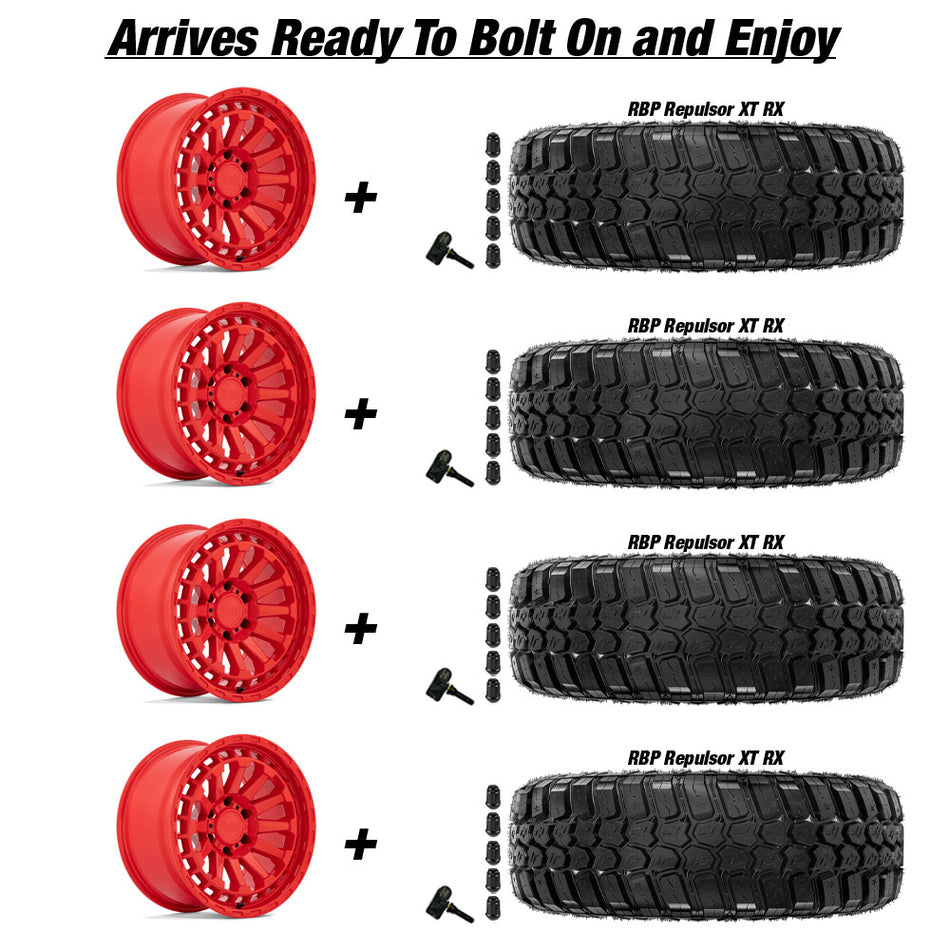 Black Rhino Raid Jeep Gladiator JT 20" Wheel and 37" Tire Package