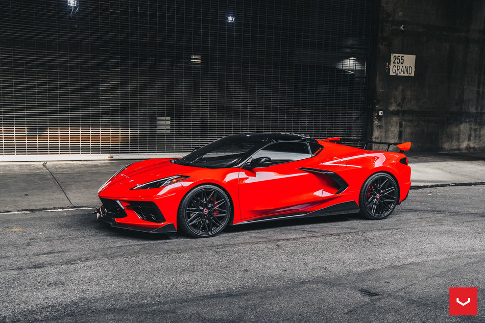 Vossen HF-7 C8 Corvette 19" Front 20" Rear Wheel and Tire Package
