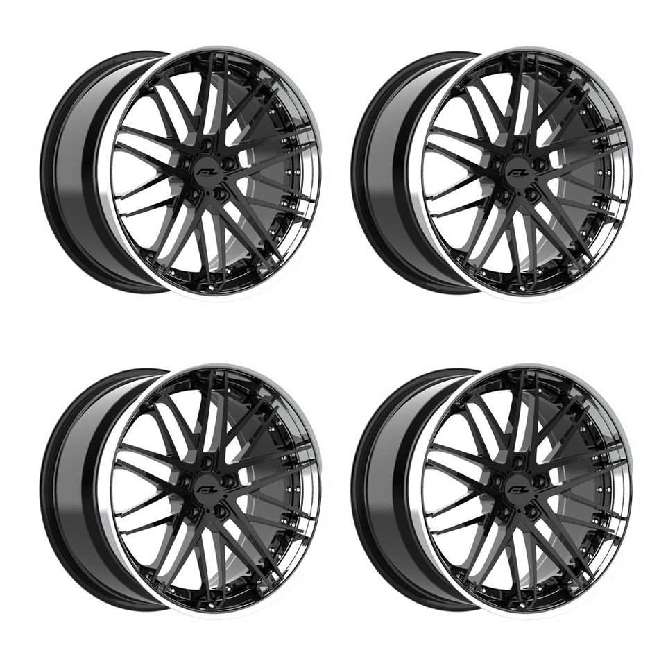 Forgedlite RS7 C8 Corvette Z06 20x10" Front 21x13" Rear Wheel and Tire Package