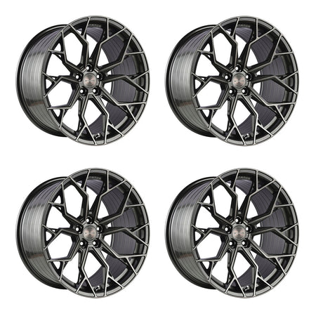 Chevy Corvette C8 Stingray Stance SF10 Brushed Dual Gun metal 20in wheel package