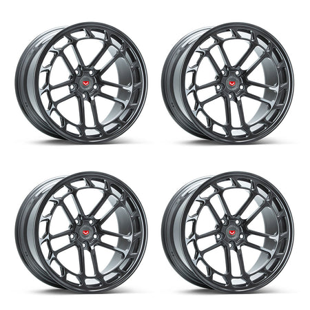 Chevy Corvette C8 Stingray Vossen LC2-C1 Midnigth Smoke 20in wheel package