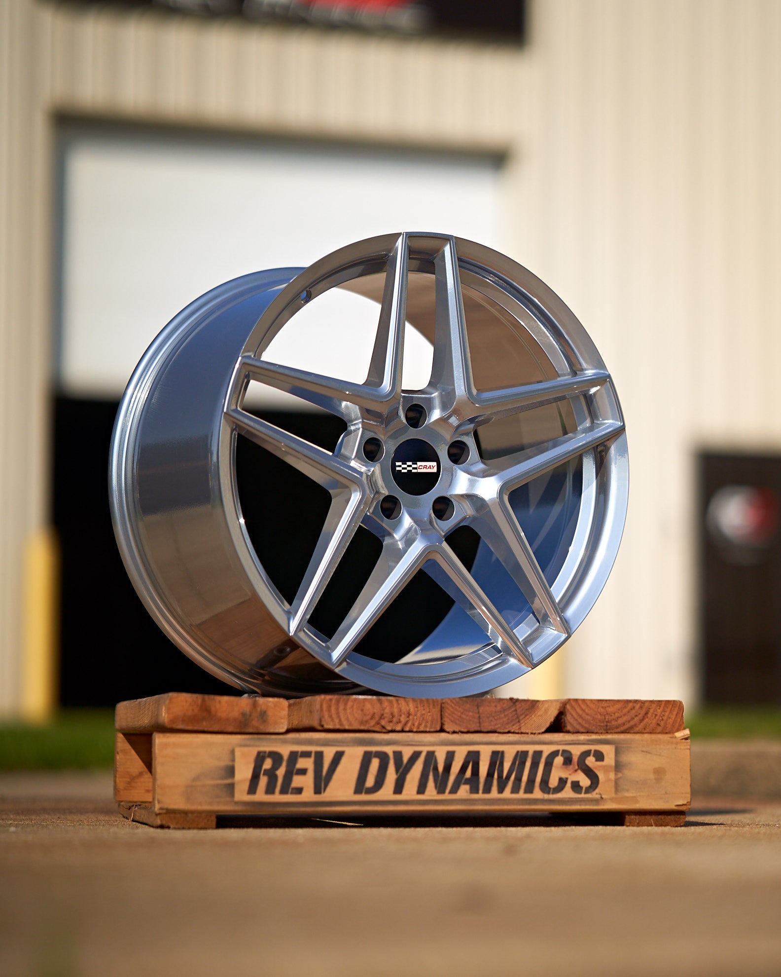 Corvette C8 19in 20in Rims Cray Panthera Ghost Chrome Powder Coated