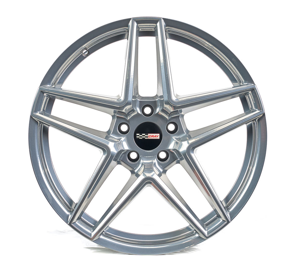 Corvette Rim Cray Panthera ghost chrome wheel and tire package