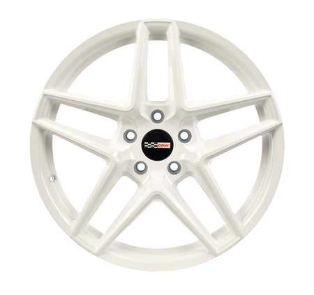 Corvette C8 Solid White Wheel Cray Panthera Rim in 19in 
