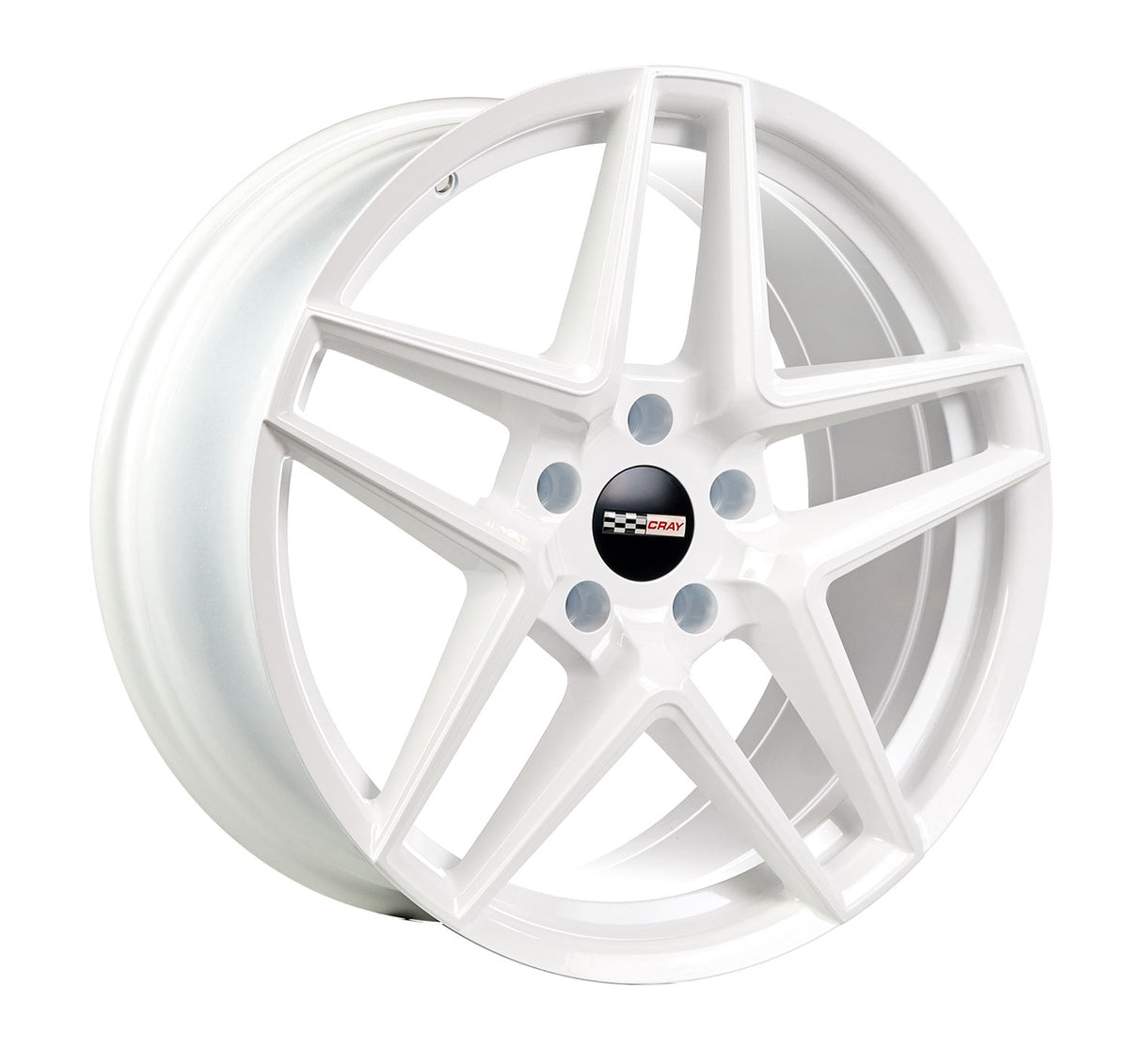 Corvette C8 Solid White Wheel Cray Panthera Rim in 19in by Rev Dynamics
