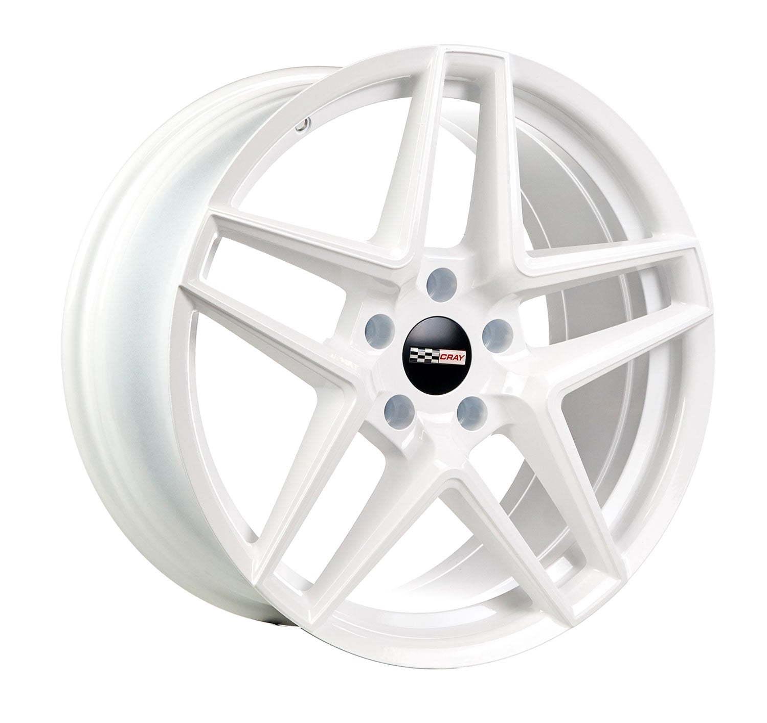 Corvette C8 Solid White Wheel Cray Panthera Rim in 19in by Rev Dynamics