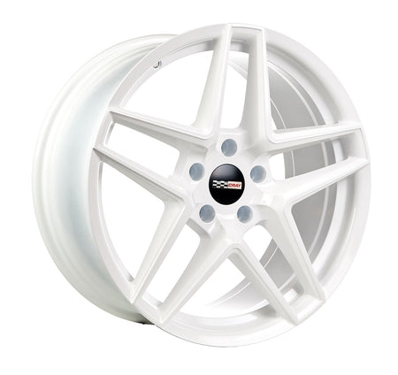 Corvette C8 Solid White Wheel Cray Panthera Rim in 19in by Rev Dynamics
