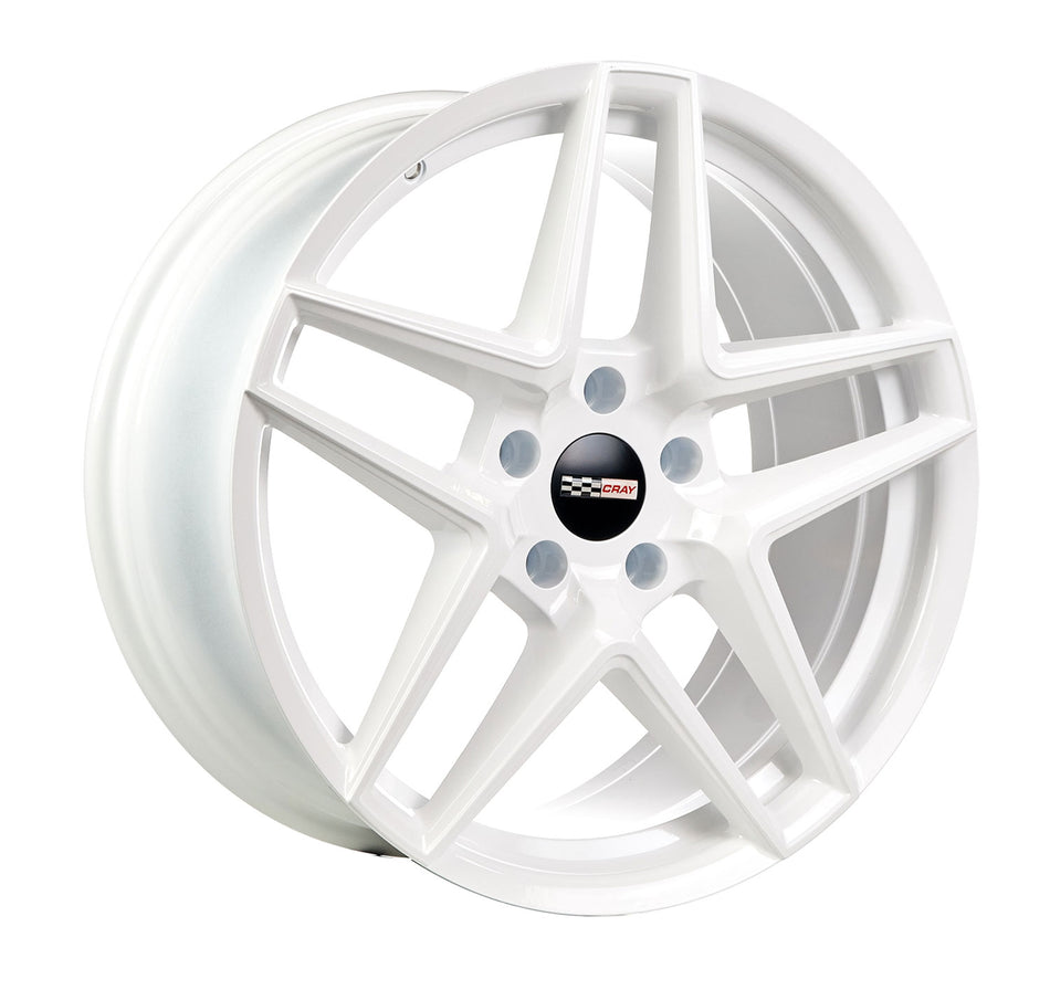 Corvette C8 Solid White Wheel Cray Panthera Rim in 19in by Rev Dynamics