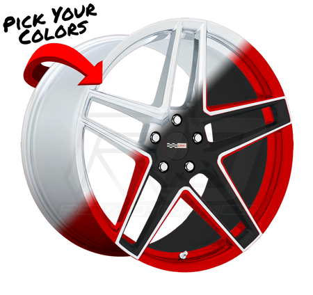 Cray Panthera C8 Corvette 19x9" Front 20x11.5" Rear Wheel and Tire Package - Rev Dynamics