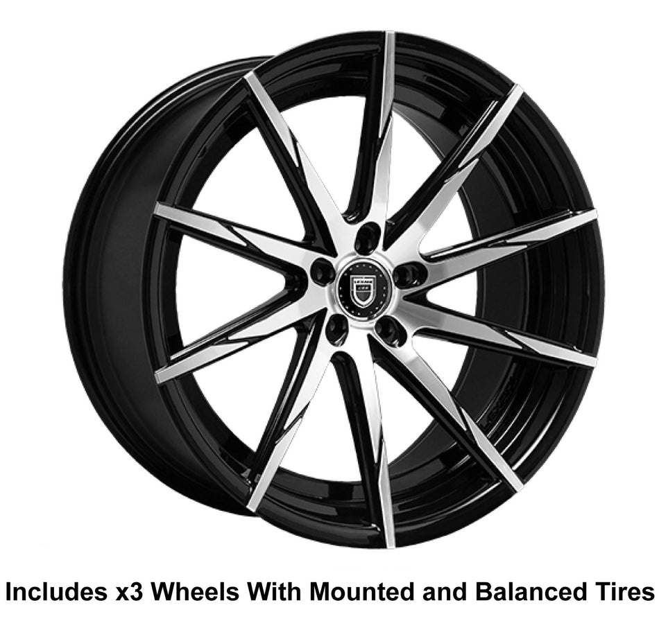 Lexani CSS-15 Slingshot 20" Front 22" Rear Wheel and Tire Package