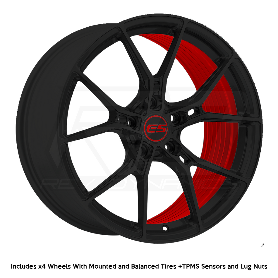 E5 Daytona C8 Corvette 19x9" Front 20x11.5" Rear Wheel and Tire Package