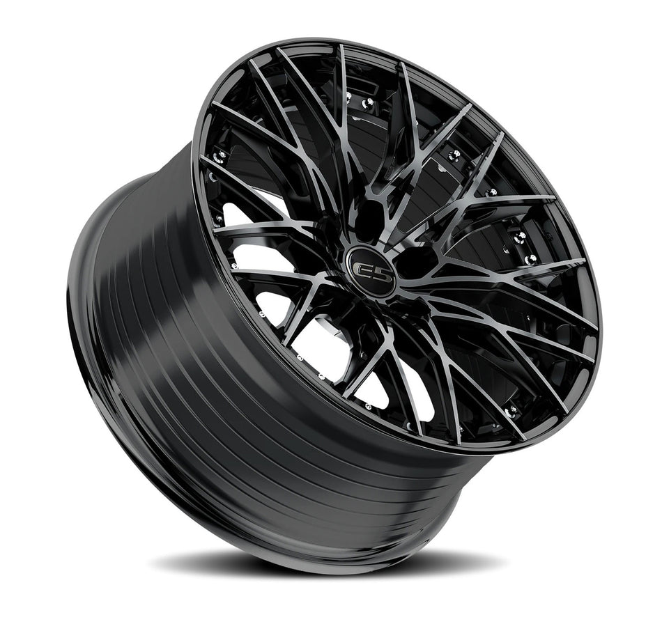 E5 Sebring 2p C8 Corvette 20" Front 21" Rear Wheel and Tire Package - Gloss Black