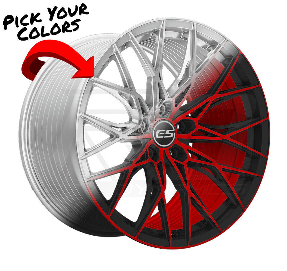 E5 Sebring C7 Z06 Corvette 19" Front 20" Rear Wheel and Tire Package