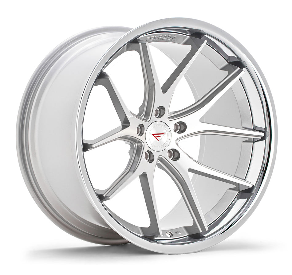 Ferrada FR2 Tesla Model 3 20" Front and Rear Wheel and Tire Package - Machine Silver