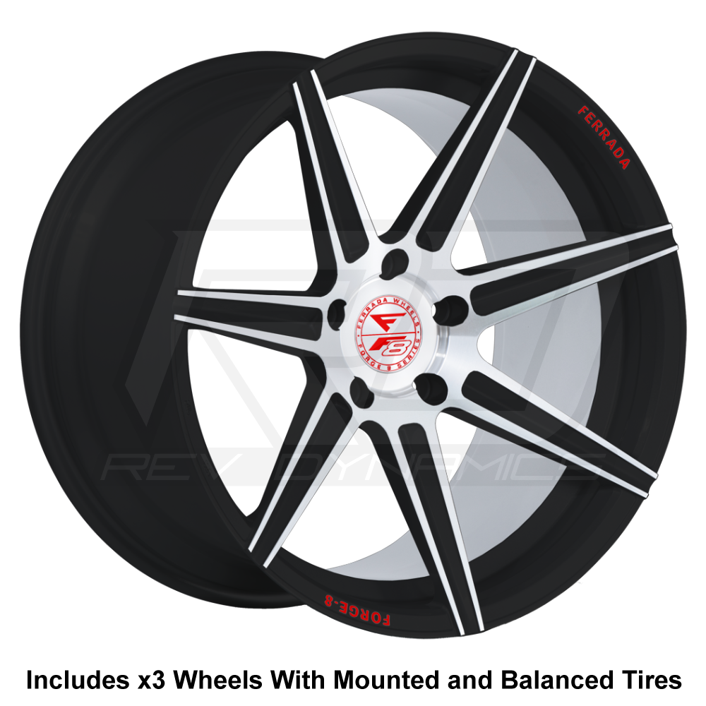 Ferrada F8-FR7 Forged Slingshot 20" Wheel and Tire Package - Rev Dynamics