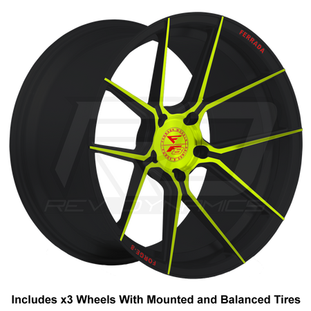 Ferrada F8-FR8 Forged Slingshot 20" Wheel and Tire Package - Rev Dynamics