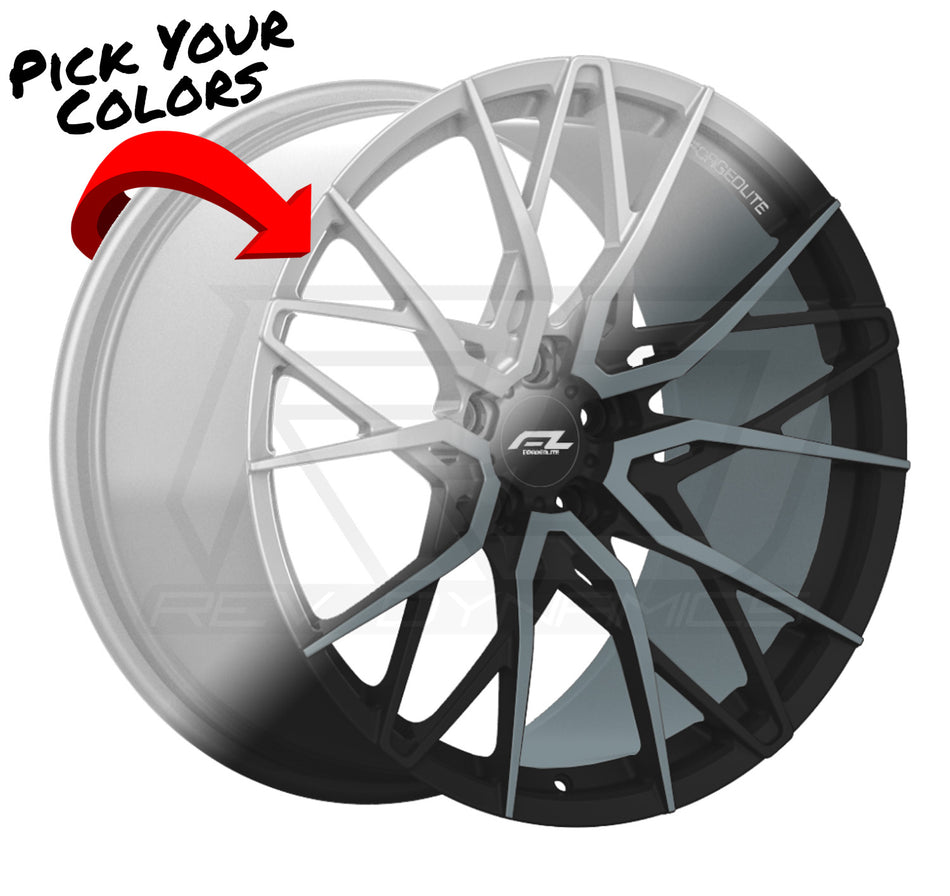 Forgedlite MC20 C8 Corvette Z06 20x10" Front 21x13" Rear Wheel and Tire Package