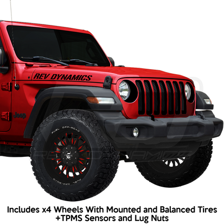 Fuel ARC Jeep Wrangler JL 20" Wheel and 35" Tire Package - Rev Dynamics