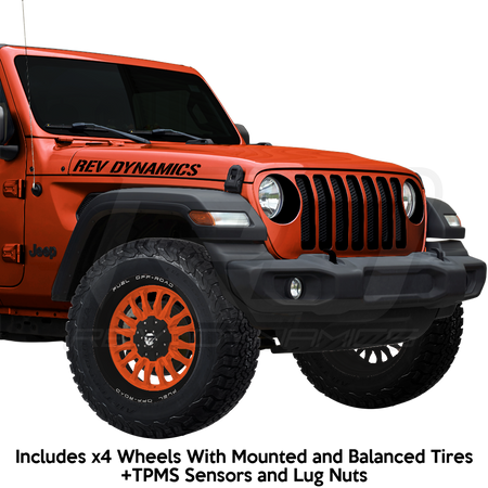 Fuel ARC Jeep Wrangler JL 20" Wheel and 35" Tire Package - Rev Dynamics