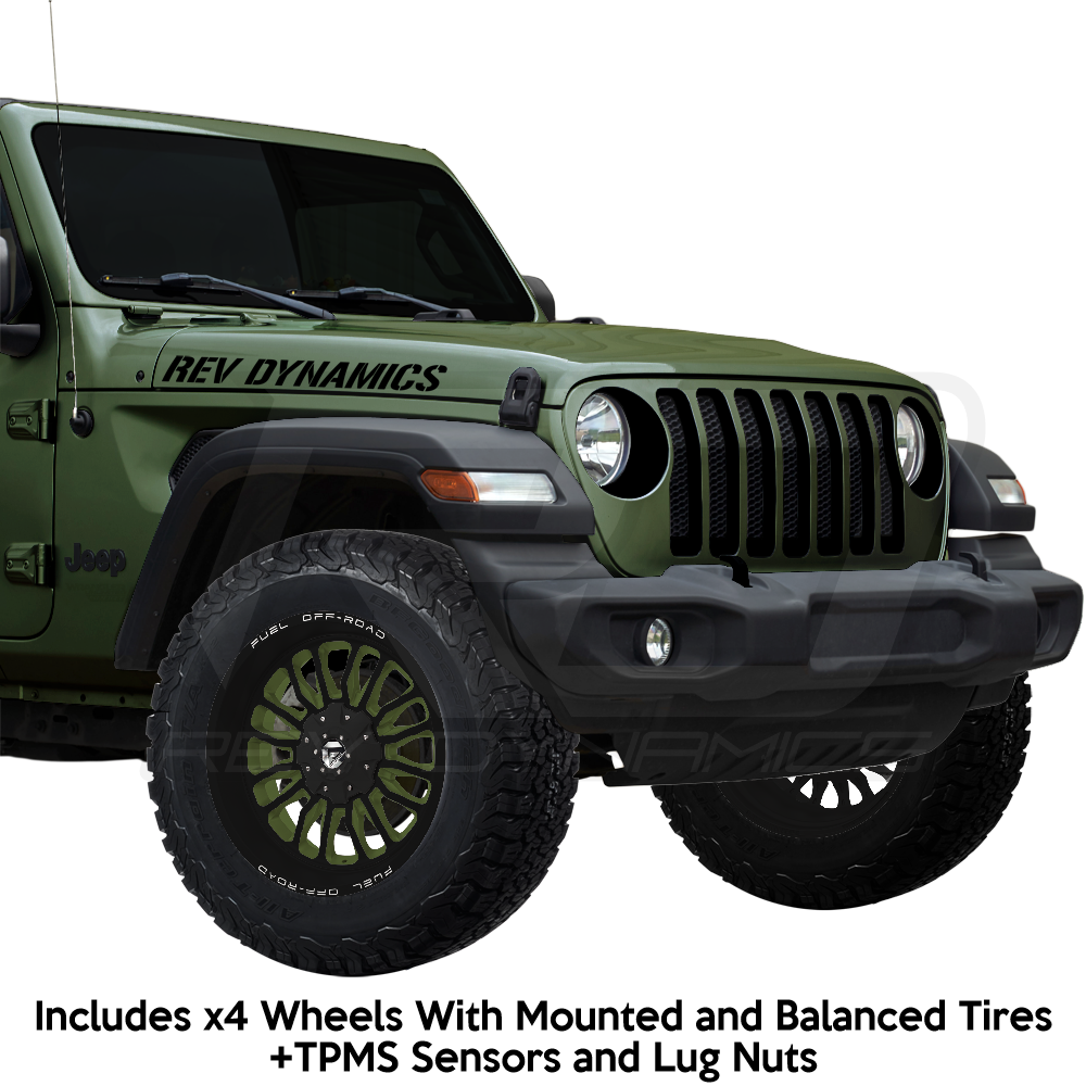 Fuel ARC Jeep Wrangler JL 20" Wheel and 35" Tire Package - Rev Dynamics