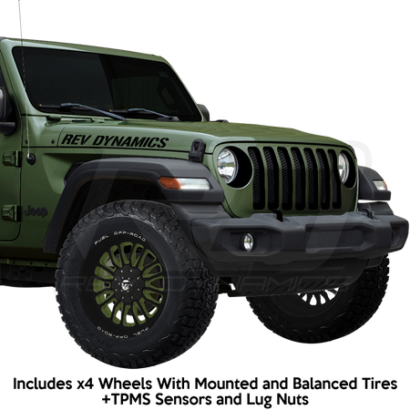 Fuel ARC Jeep Wrangler JL 20" Wheel and 35" Tire Package - Rev Dynamics