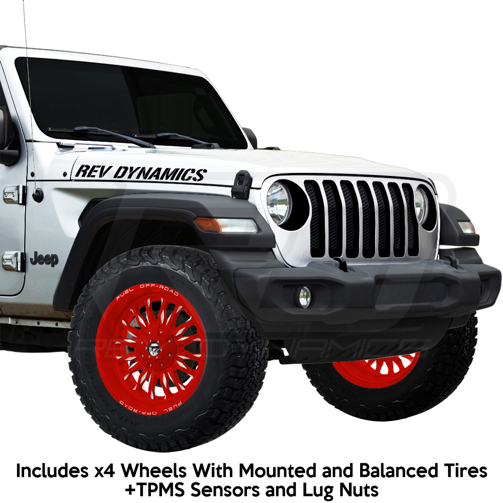 Fuel ARC Jeep Wrangler JL 20" Wheel and 35" Tire Package - Rev Dynamics