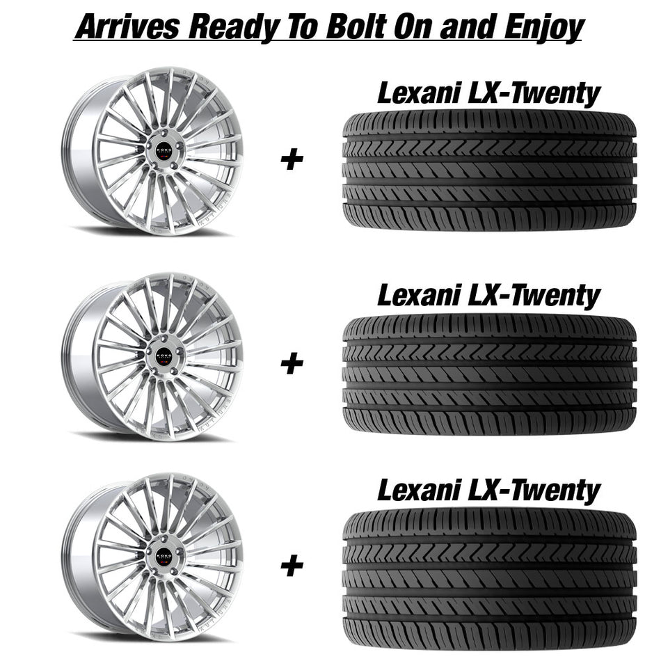 Koko Kuture Urfa Slingshot 22" Wheel and Tire Package