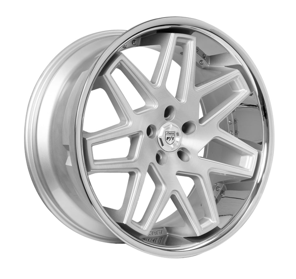 Lexani Nova Tesla Model 3 20" Front and Rear Wheel and Tire Package - Silver