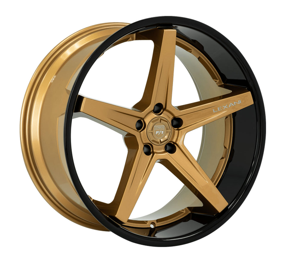 Lexani Savage Tesla Model 3 20" Front and Rear Wheel and Tire Package - Bronze
