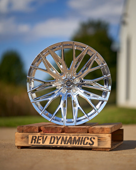 Corvette C8 Chrome Lexani Aries 20in Rim Tire and wheel package