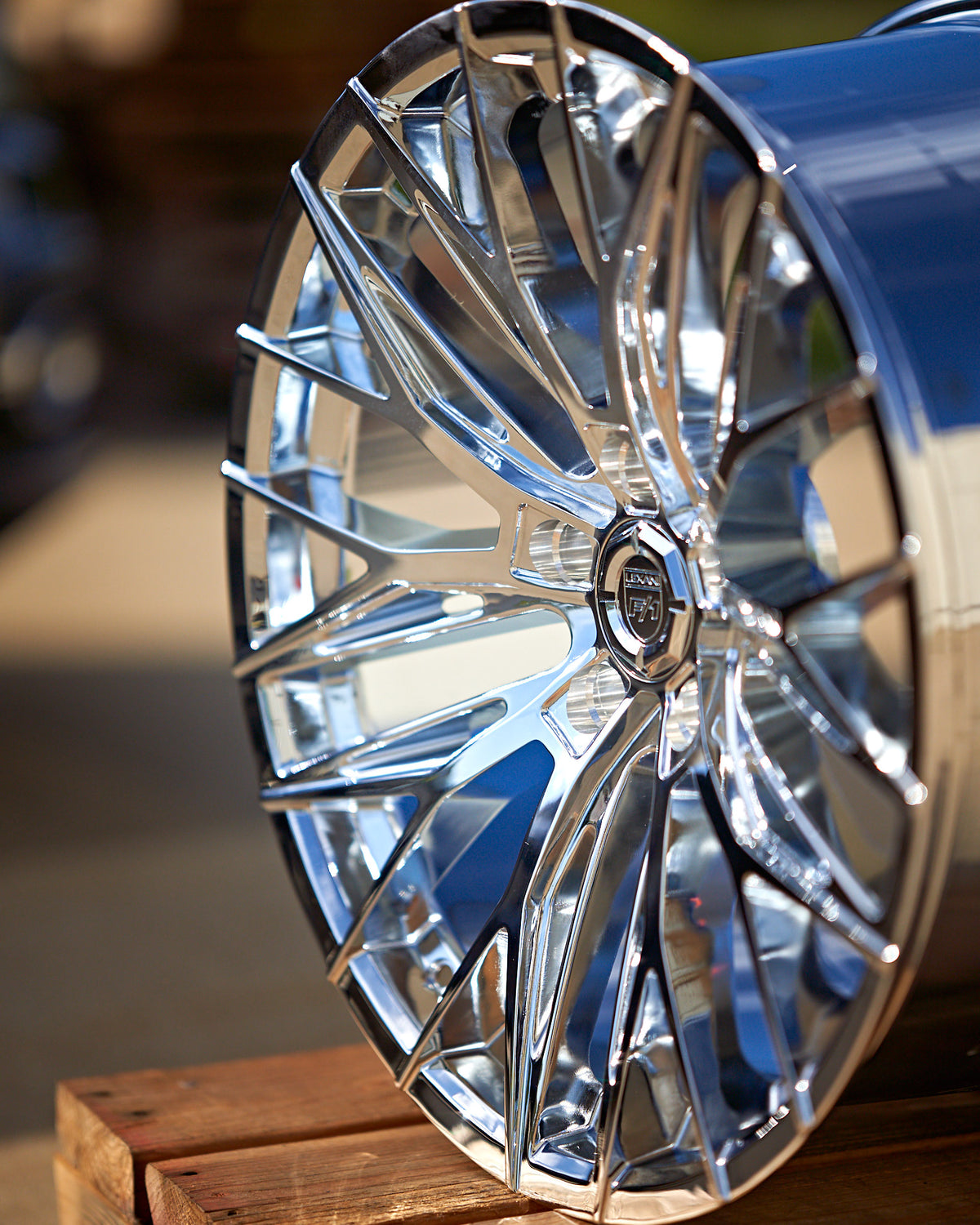 Corvette C8 Chrome Lexani Aries 20in Rim Tire and wheel package