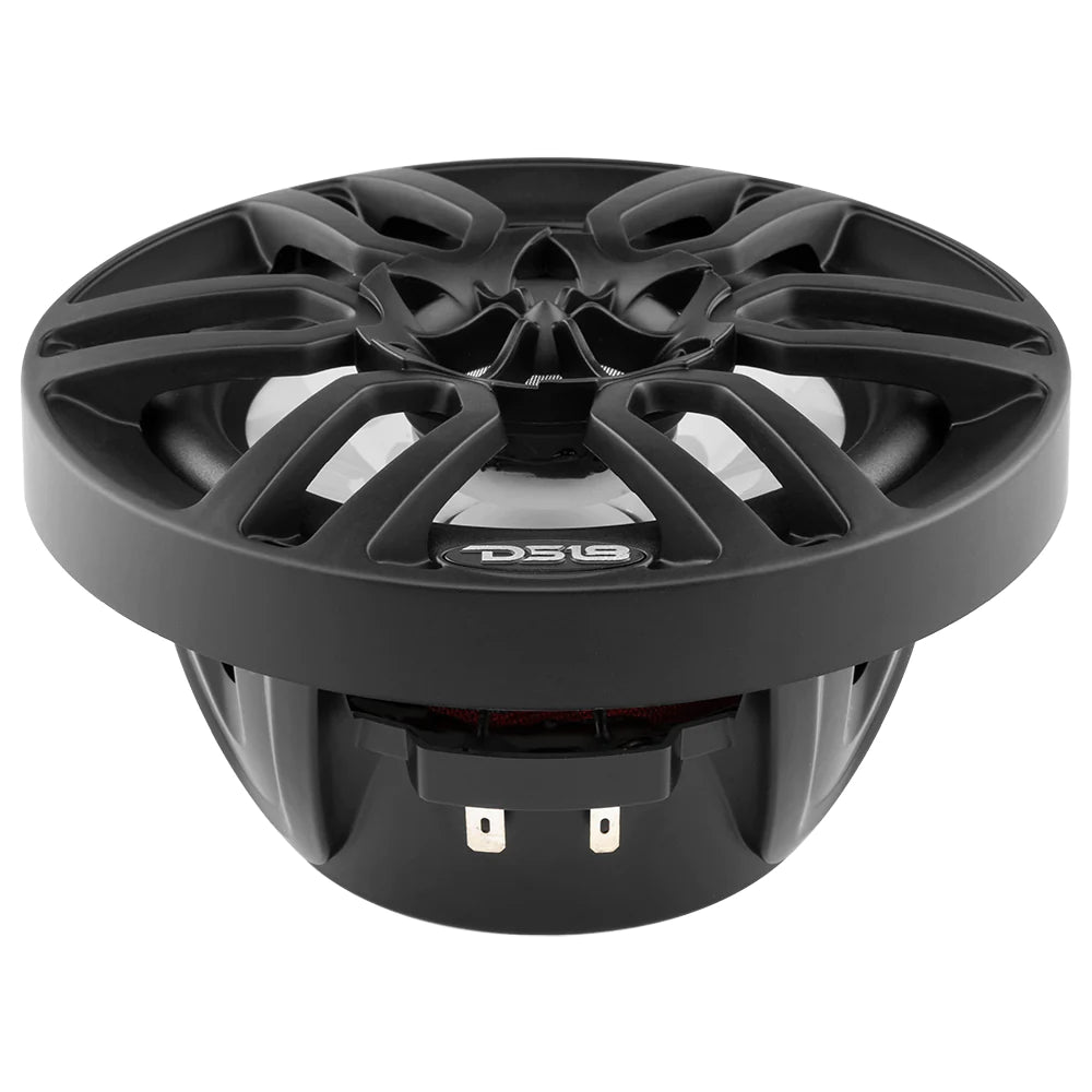 NXL 6.5" 2-Way Coaxial Marine Speaker With LED RGB Lights 100 Watts Rms 4-Ohm -Black - Rev Dynamics