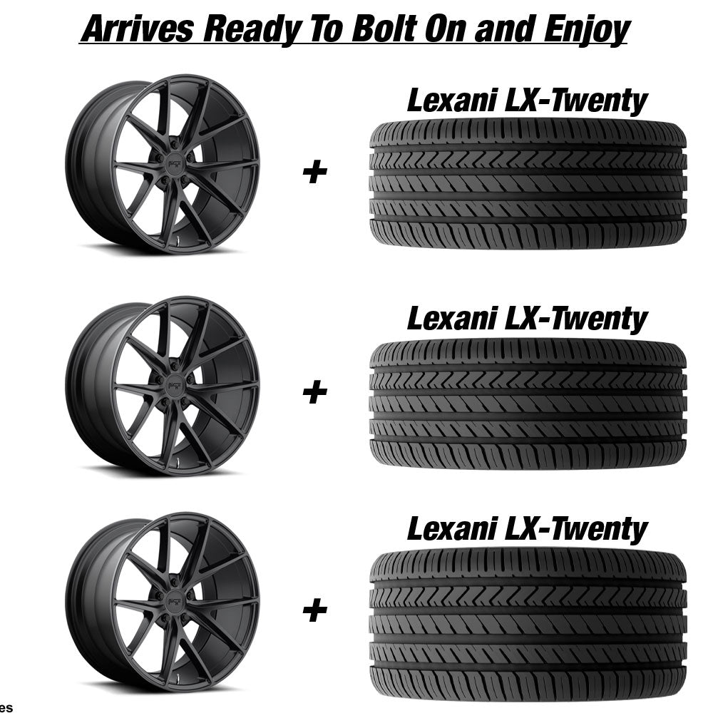 Polaris Slingshot Niche Misano Matte Black Wheel and Tire Package