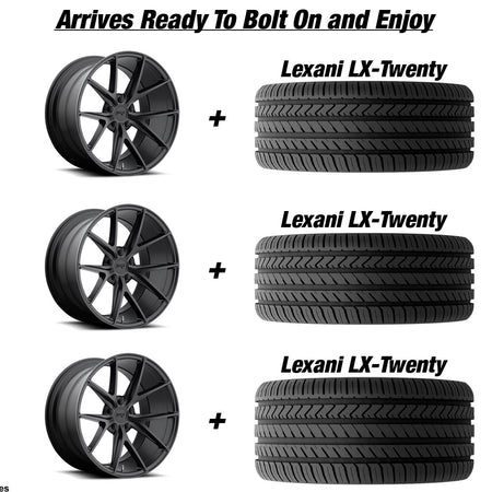 Polaris Slingshot Niche Misano Matte Black Wheel and Tire Package