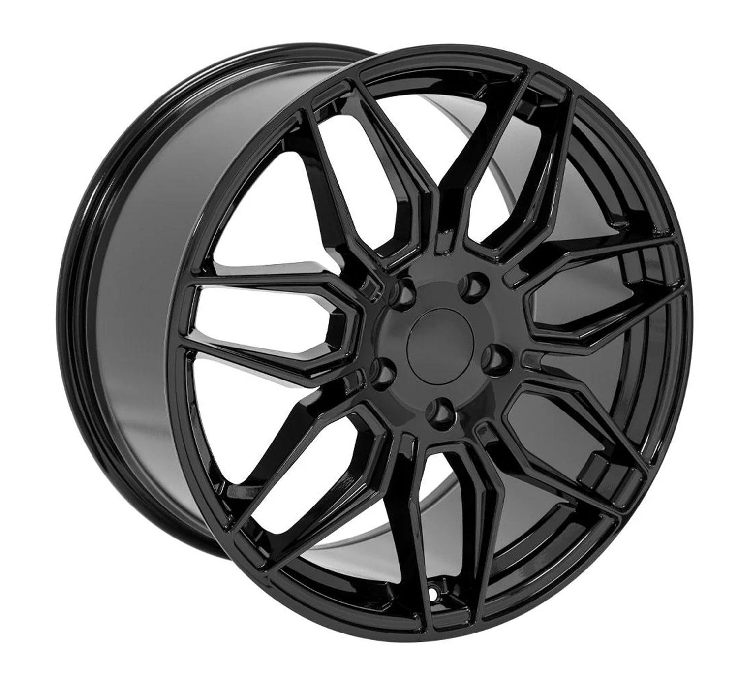 C7 Corvette Wheels in gloss black oem style