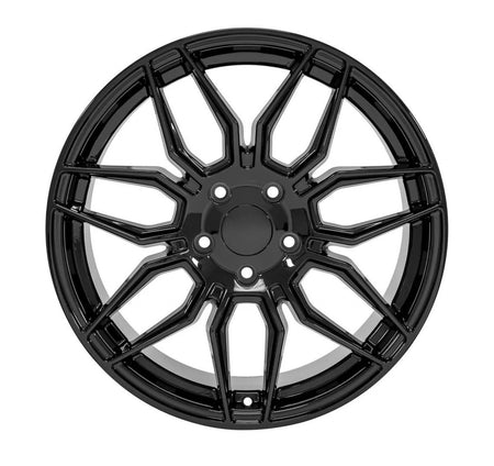 C7 Corvette Wheels in gloss black oem style