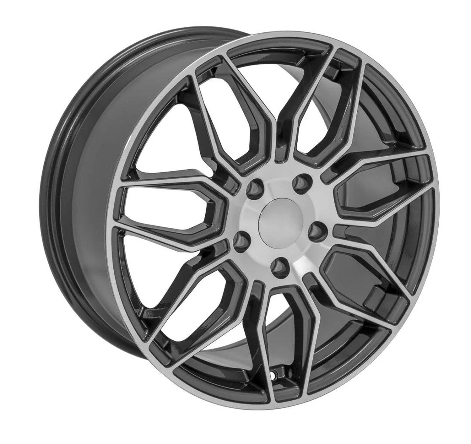 C7 Corvette Wheels in graphite gun metal and machined face finish