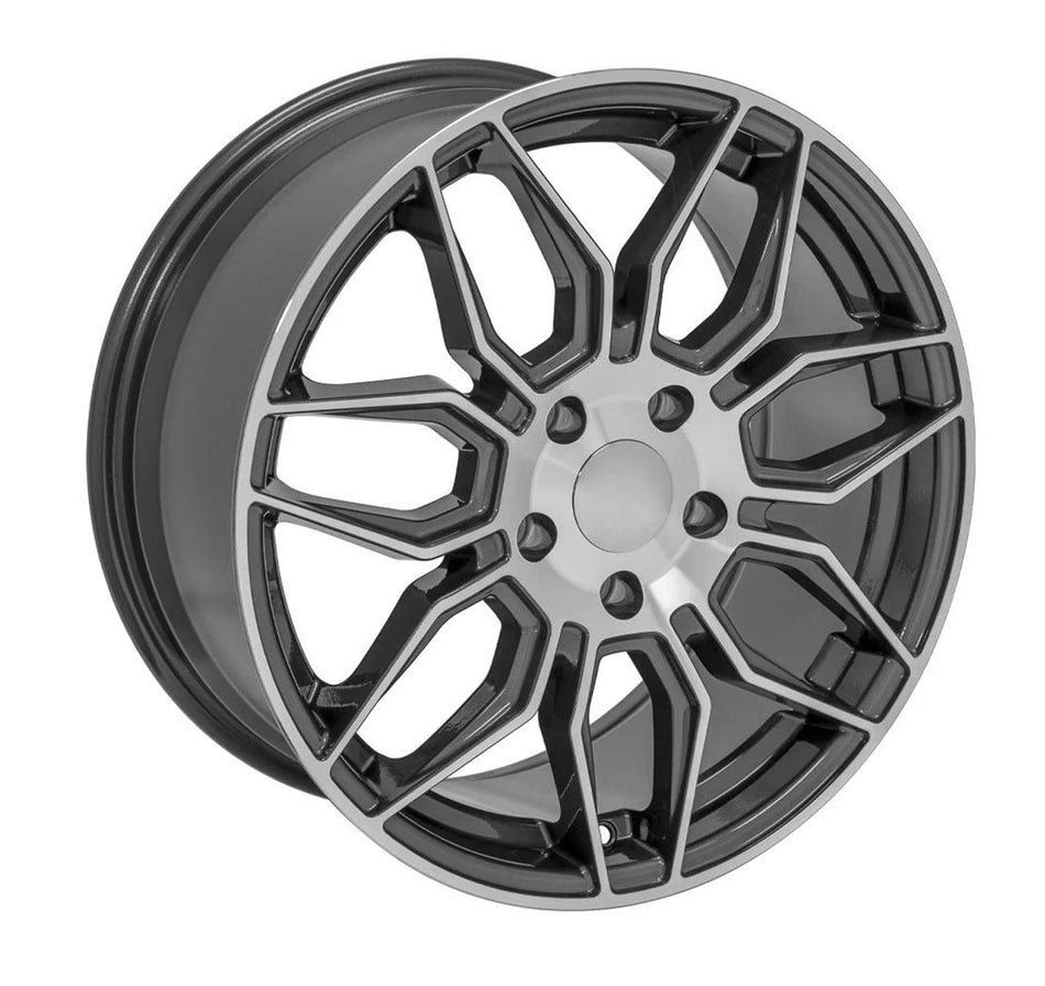 C7 Corvette Wheels in graphite gun metal and machined face finish