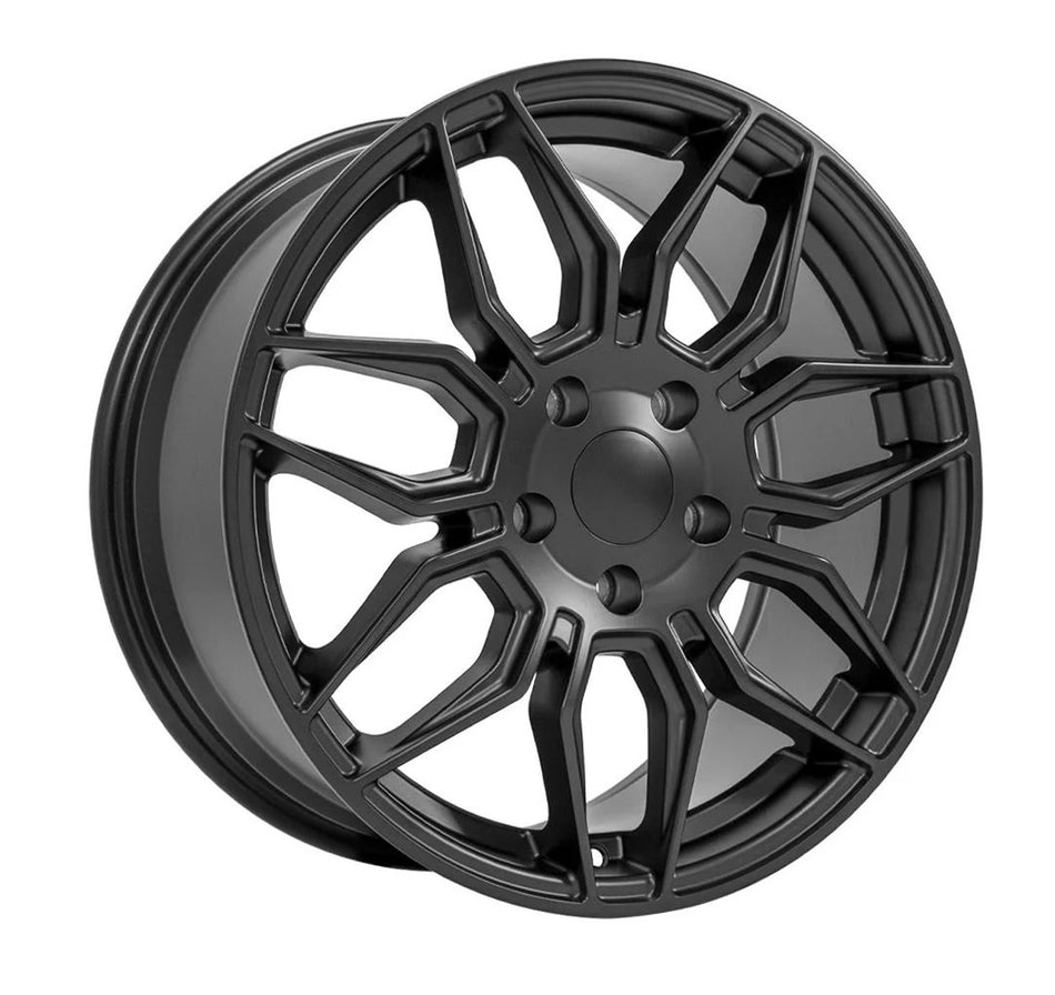 C7 Corvette Wheels in matte black oem style by Rev Dynamics