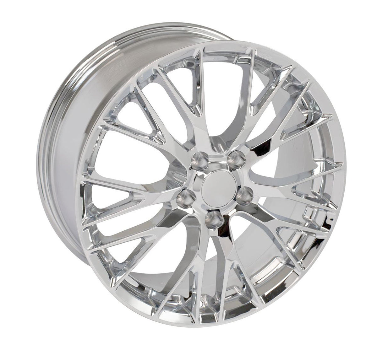 C7 Corvette Wheels in Chrome plated finish