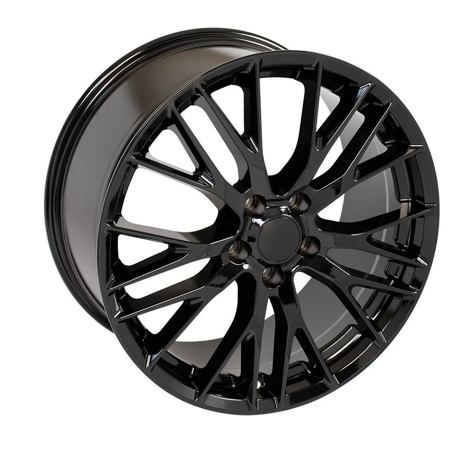 C7 Corvette Wheels in gloss black for the Stingray by Rev Dynamics